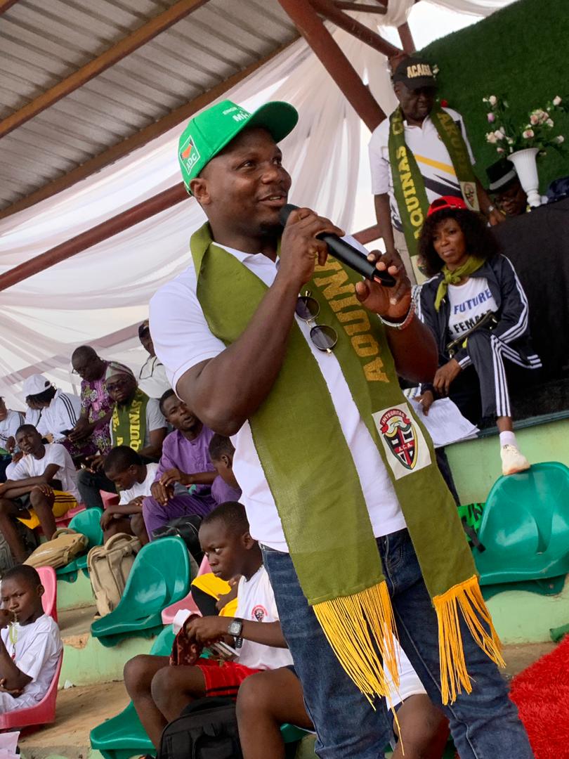 Engr. Temiloluwa Oluwalade  (E.T.O) Attends St. Thomas Aquinas College Inter-House Sports, Encourages Students on Sports and Education